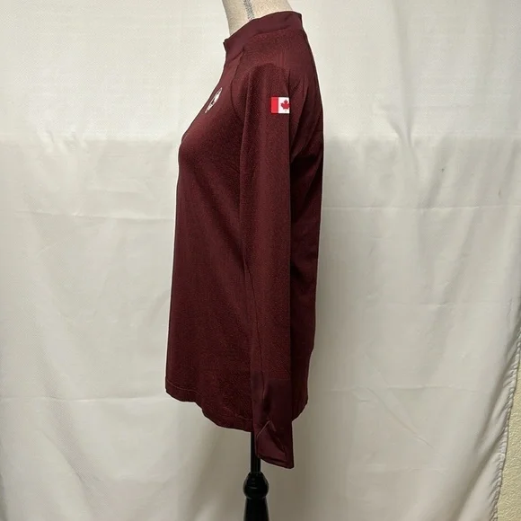 Lululemon Team Canada Swiftly Tech Half Zip 2.0 with COC logo - Picture 6 of 10